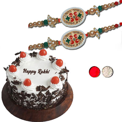 "RAKHIS -AD 4290 A (2 RAKHIS) ,  Black forest cake - 1kg - Click here to View more details about this Product